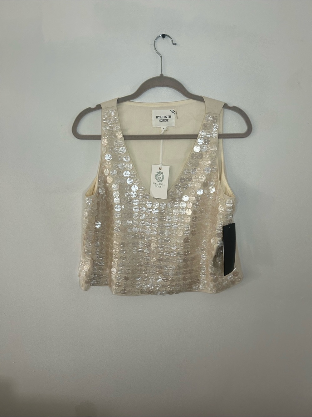 Hyacinth House NWT Pearl Shells Disco Tank size large - Picture 5 of 7